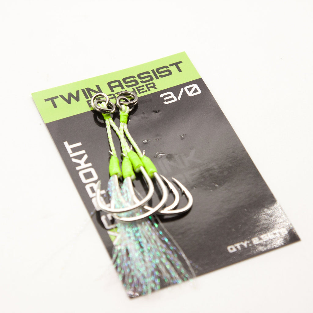 JYG PRO TWIN ASSIST FEATHER 3/0 FEATHER