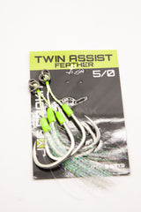 JYG PRO TWIN ASSIST FEATHER 5/0 FEATHER