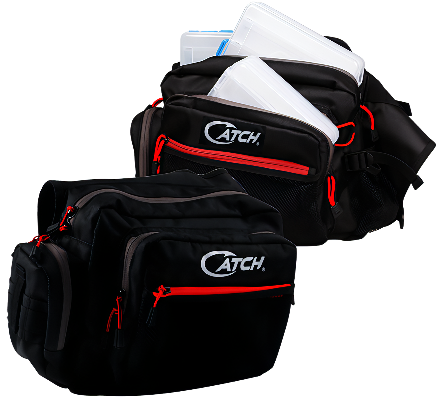 CATCH FISHING 3 COMPARTMENT TACKLE SHOULDER BAG + FREE $50 VALUE PACK! - King Jigs